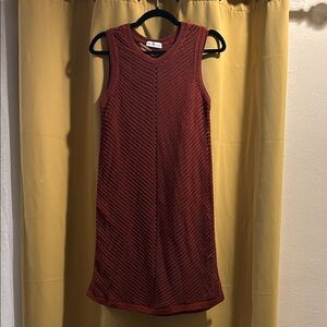 Nine West Sleeveless Knit Dress in Deep Burgundy
